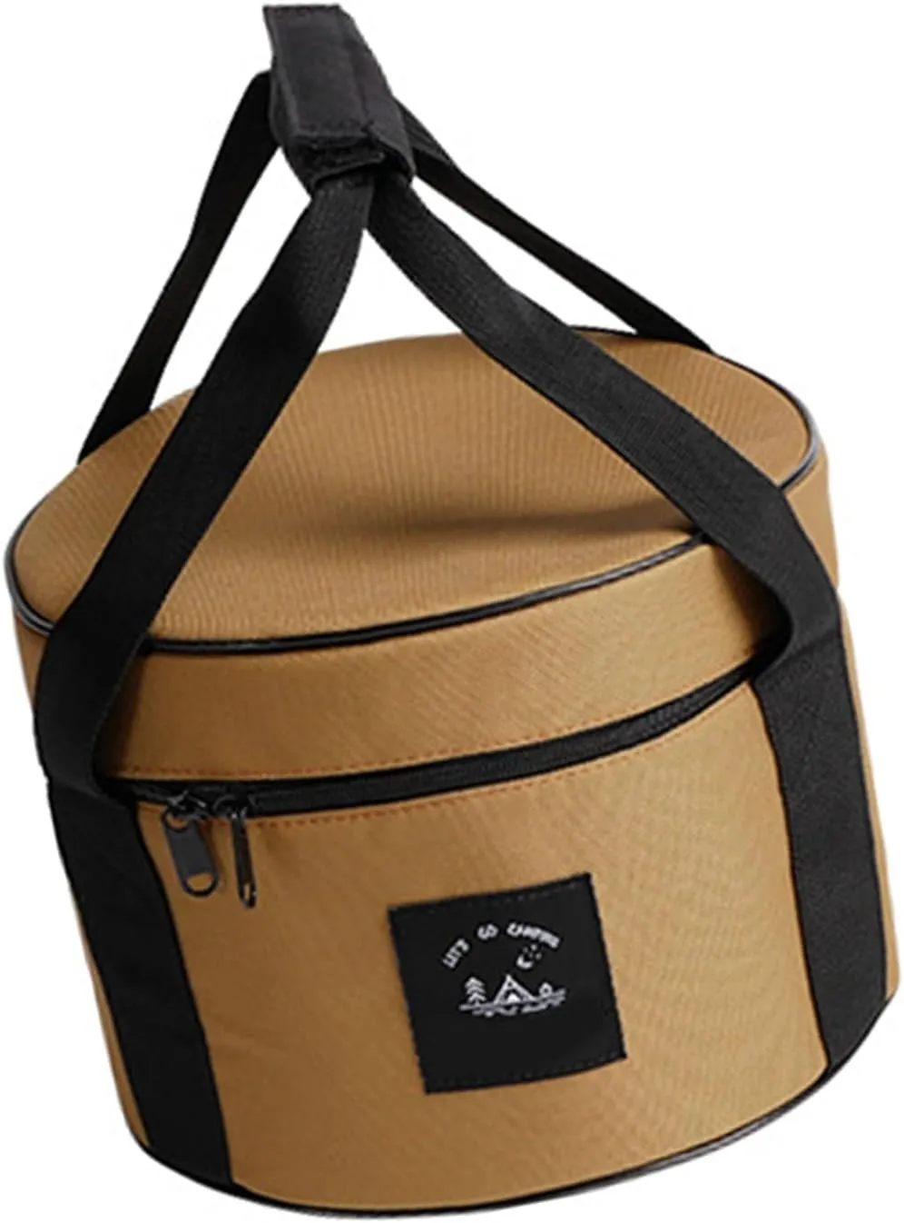 Folding Food Container Round Picnics Storage Pouches Outdoor Dining Gear Bag for Picnics Essential