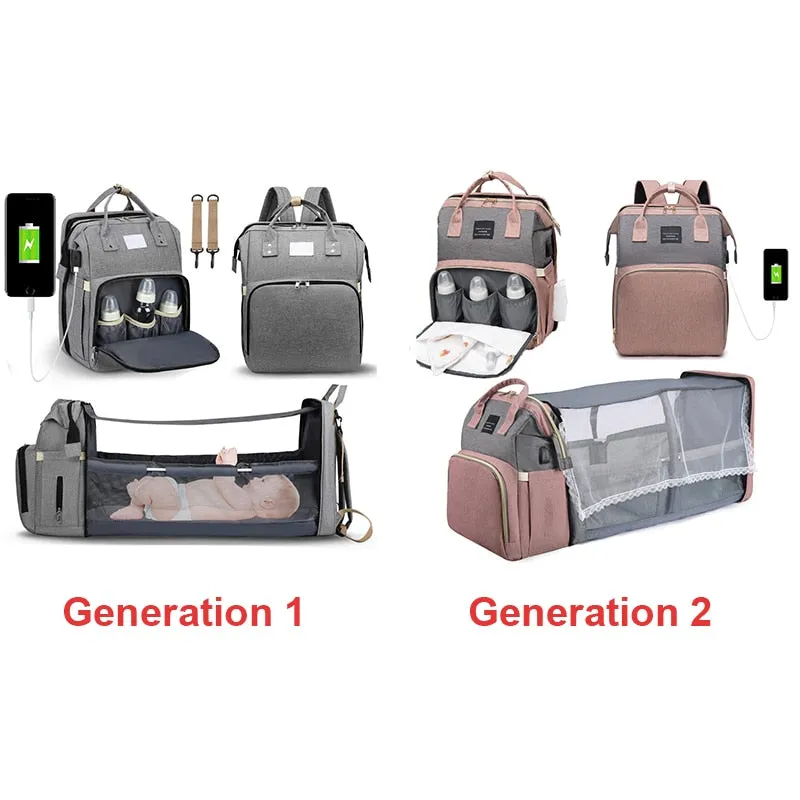 Folding Mommy Crib Bag Folding Fast worldwide shipping Buy-one-get-one-free