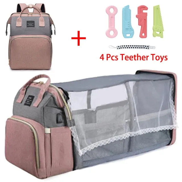 Folding Mommy Crib Bag Folding Fast worldwide shipping Buy-one-get-one-free