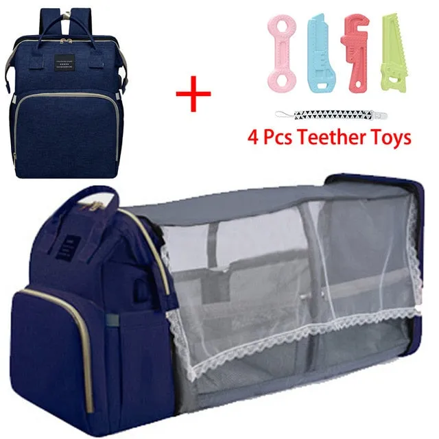 Folding Mommy Crib Bag Folding Fast worldwide shipping Buy-one-get-one-free