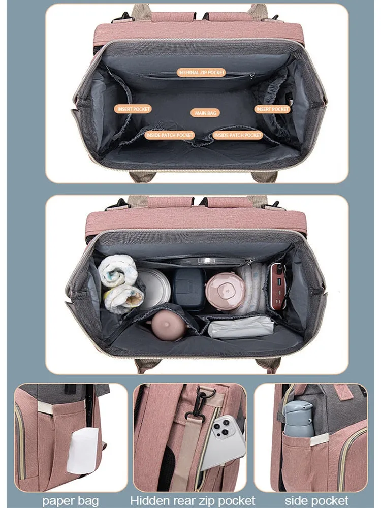 Folding Mommy Crib Bag Folding Fast worldwide shipping Buy-one-get-one-free