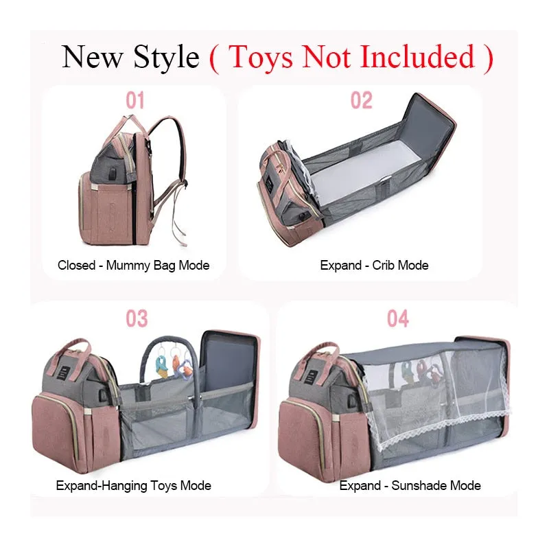 Folding Mommy Crib Bag Folding Fast worldwide shipping Buy-one-get-one-free