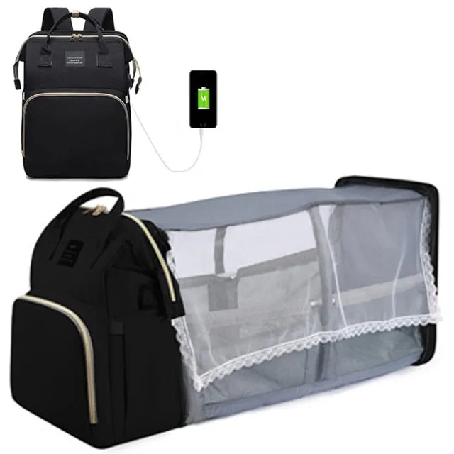 Folding Mommy Crib Bag Folding Fast worldwide shipping Buy-one-get-one-free