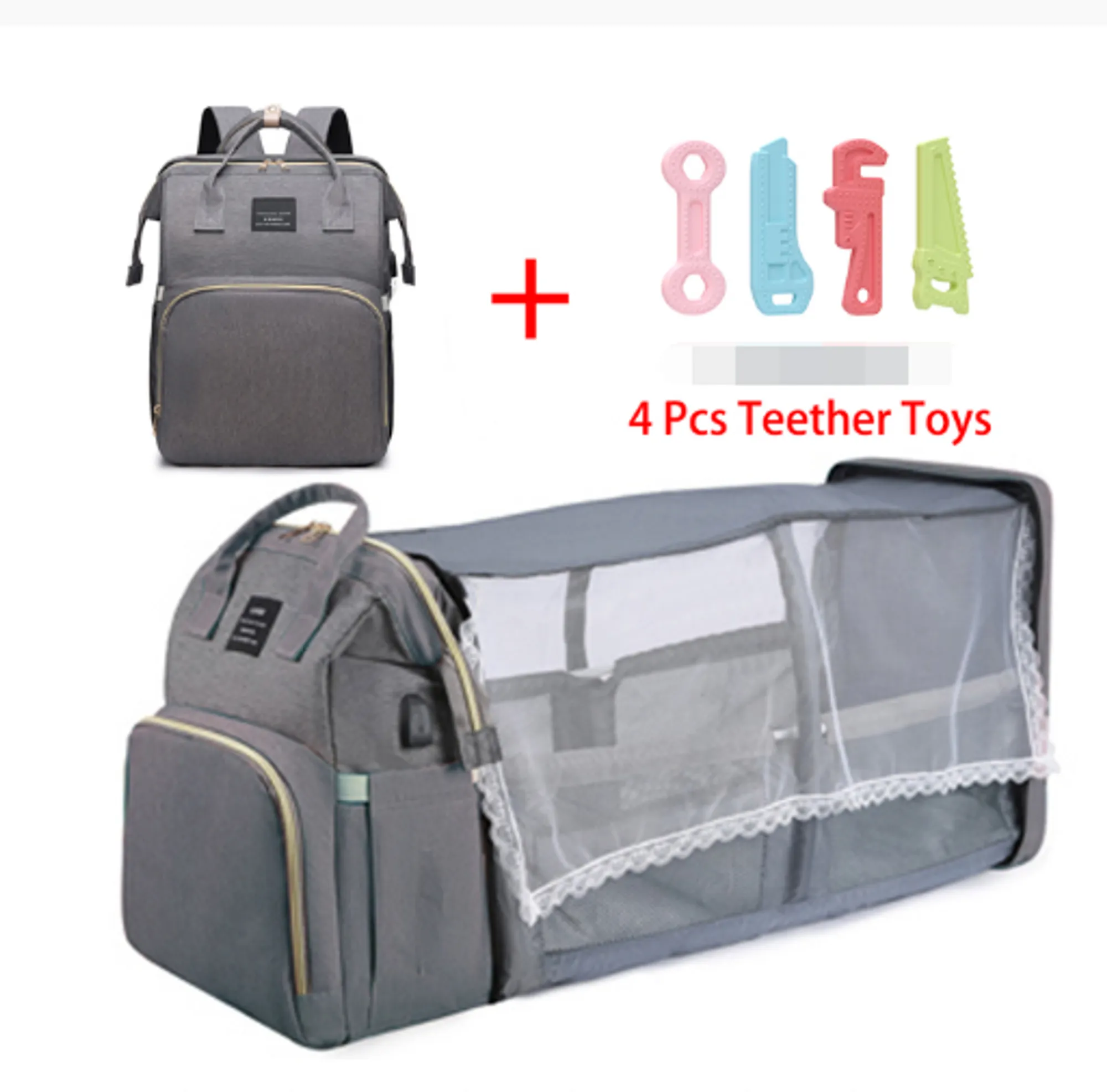 Folding Mommy Crib Bag Folding Fast worldwide shipping Buy-one-get-one-free
