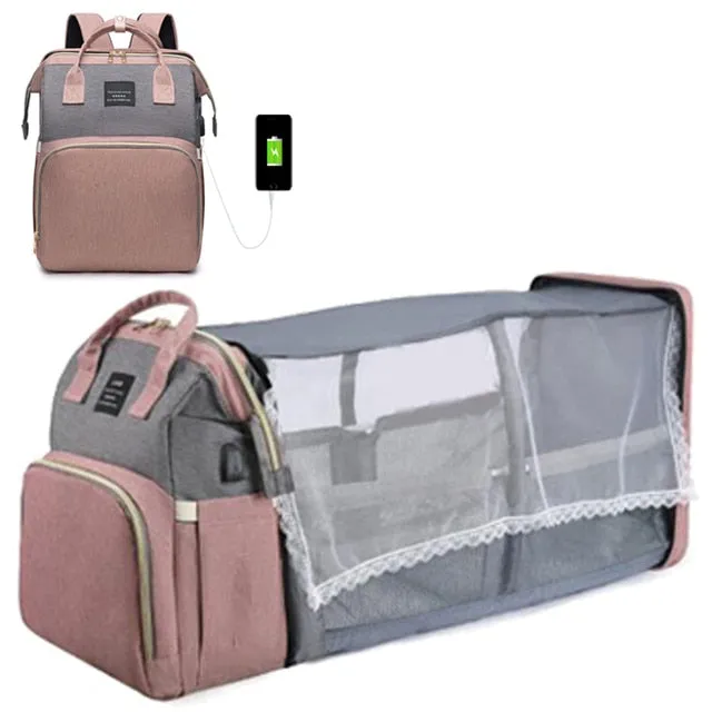 Folding Mommy Crib Bag Folding Fast worldwide shipping Buy-one-get-one-free