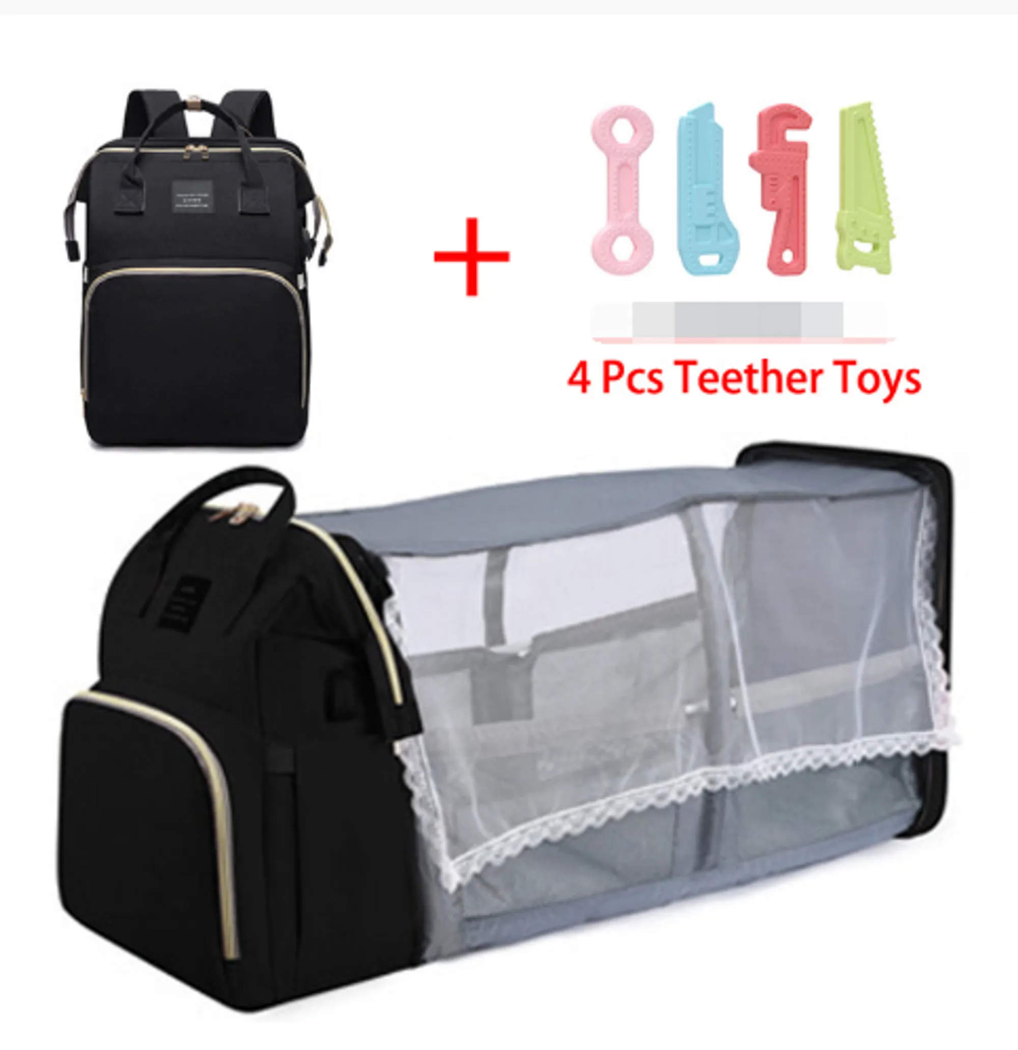 Folding Mommy Crib Bag Folding Fast worldwide shipping Buy-one-get-one-free