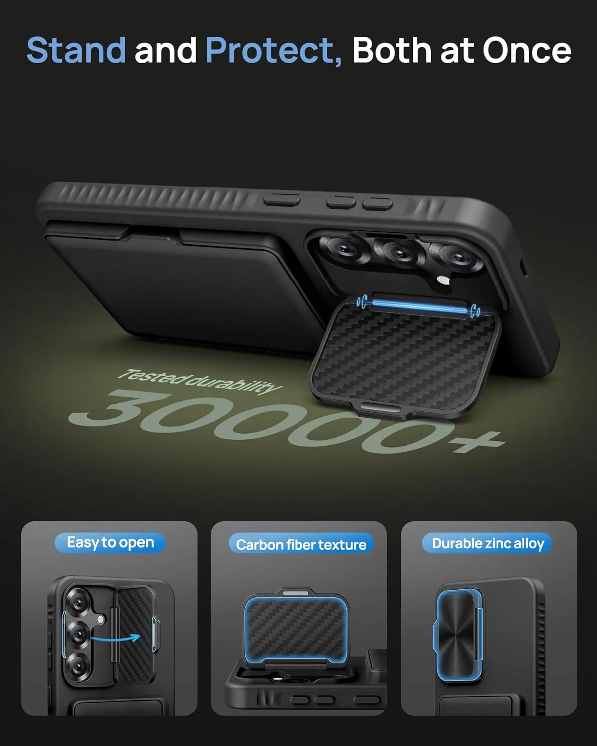 for Samsung Galaxy S25  Plus Case Wallet, Built-in Stand & Card Holder & Camera Cover, Full Body Protective Rugged Multifunctional Wallet Kickstand Phone Cover Case for S25  Plus 2025, Black