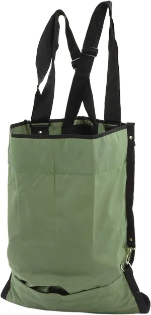 Fruit Picking Bag, Green Double Buckle 600D Oxford Cloth Adjustable Harvest Gardening Aprons for Apple Mangoes Pears Mangoes Kiwis Lemons, Harvest Apple Picking Bag for Women and Men