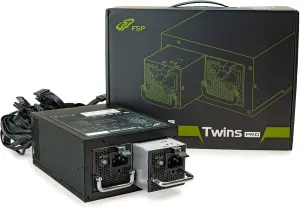 FSP Twins Pro ATX PS2 1 1 Dual Module 900W Certified 80Plus Gold Hot Swappable Redundant Digital Power Supply with Guardian Monitor Software (Twins Pro 900)