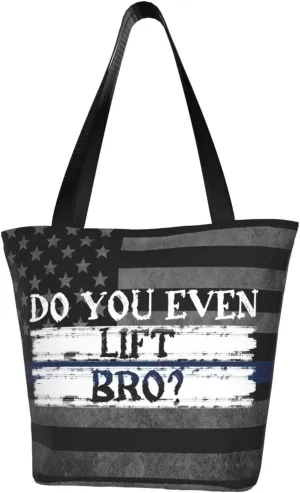 Funny Do You Even Lift Construction Fashion Shoulder Bag Large Capacity For Man Or Woman