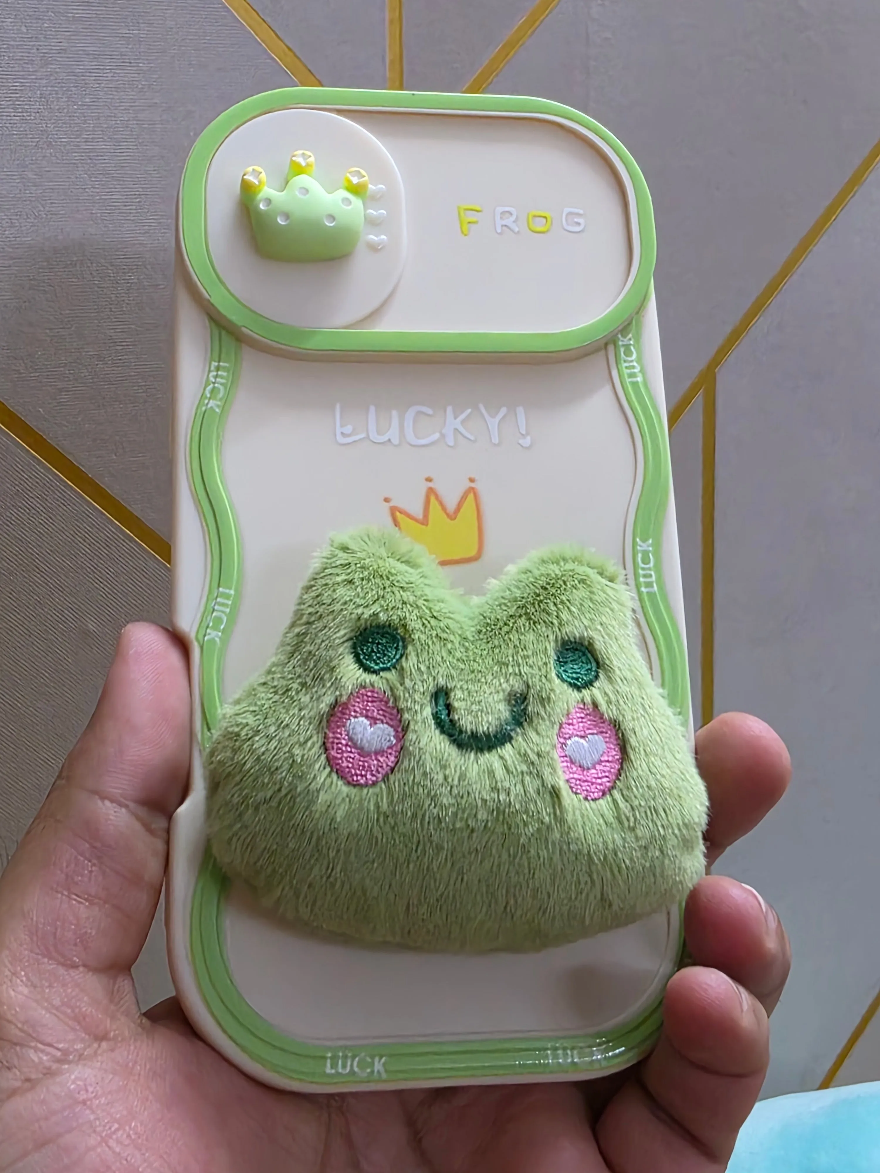 Fur Cartoon Wave Style Color Printing TPU (Soft) Camera Protection Phone Case