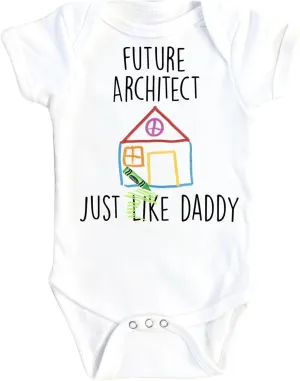Future Architect - Baby Boy Girl Clothes Infant Bodysuit Funny Cute Newborn