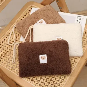 Fuzzy Pencil Case Storage Bag