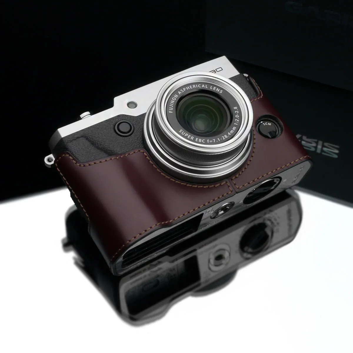 Gariz Brown Leather Camera Half Case XS-CHX30BR for Fujifilm X30 Fuji X30