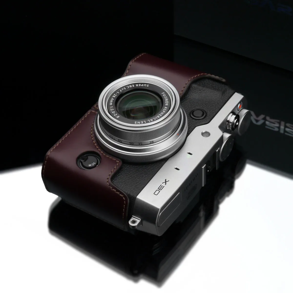 Gariz Brown Leather Camera Half Case XS-CHX30BR for Fujifilm X30 Fuji X30