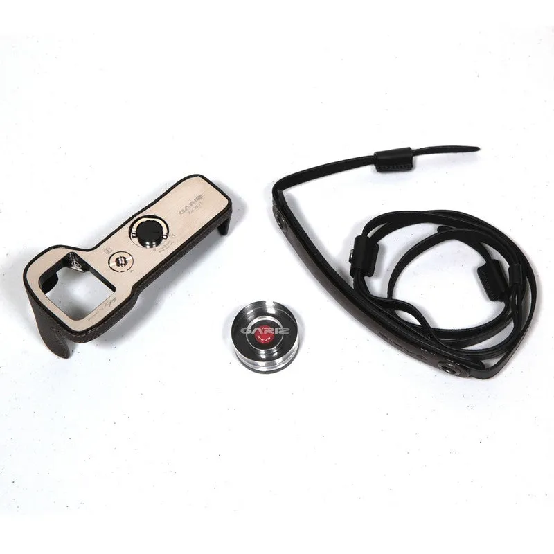 Gariz Brown Leather Half Case   Strap   Shutter Button Kit for Sony A7II A7RII A7SII