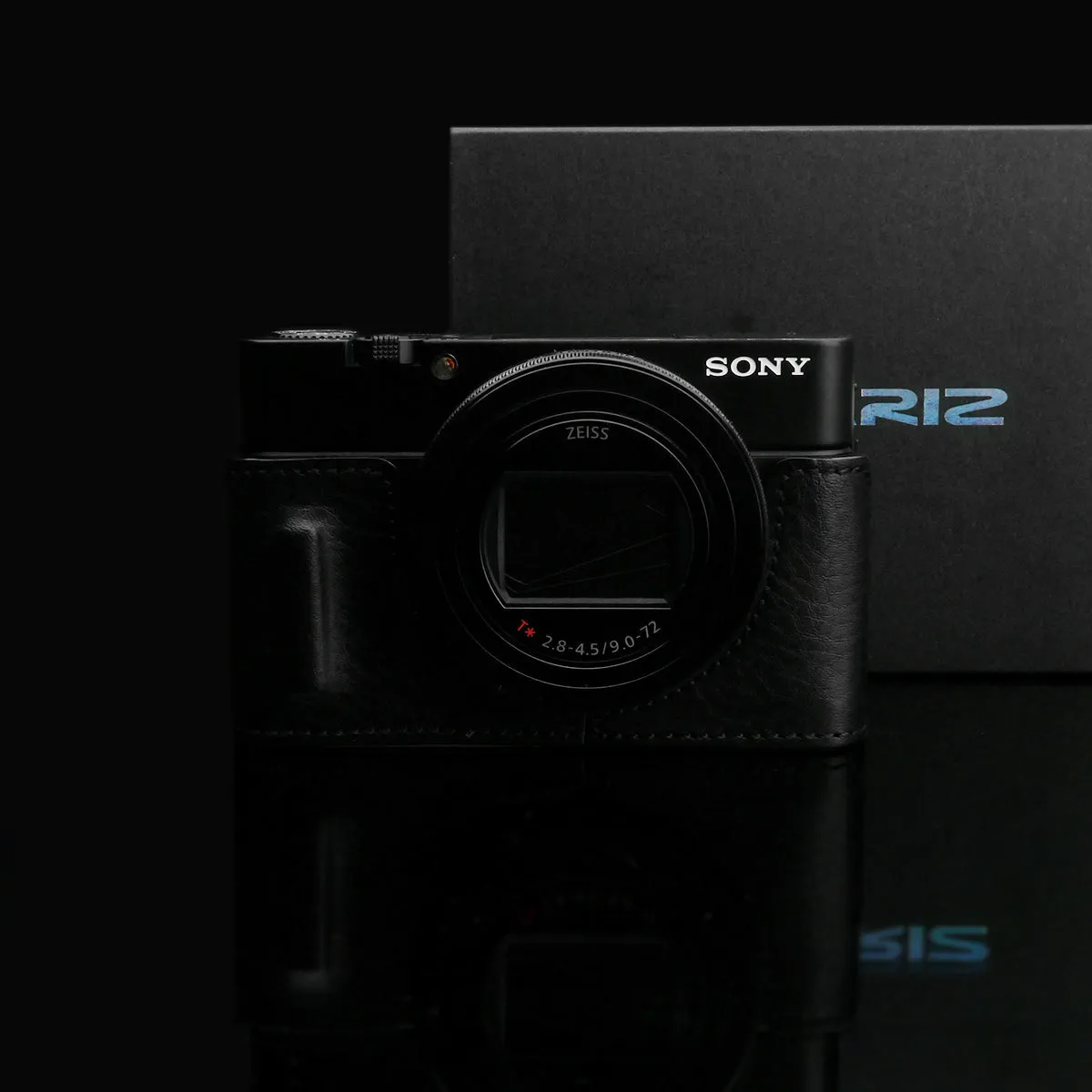 Gariz HG-RX100M6BK Leather Camera Half Case Black for Sony RX100M6 RX100VI
