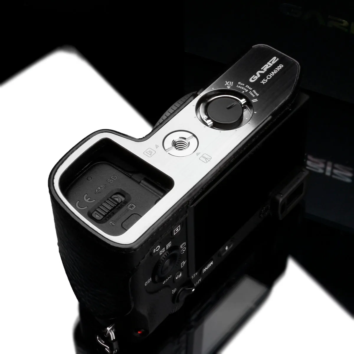 Gariz XS-CHA6300BK Genuine Leather Camera Half Case Black for Sony A6300