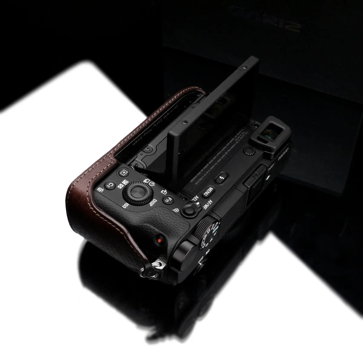 Gariz XS-CHA6300BR Brown Leather Half Case for Sony Alpha A6300