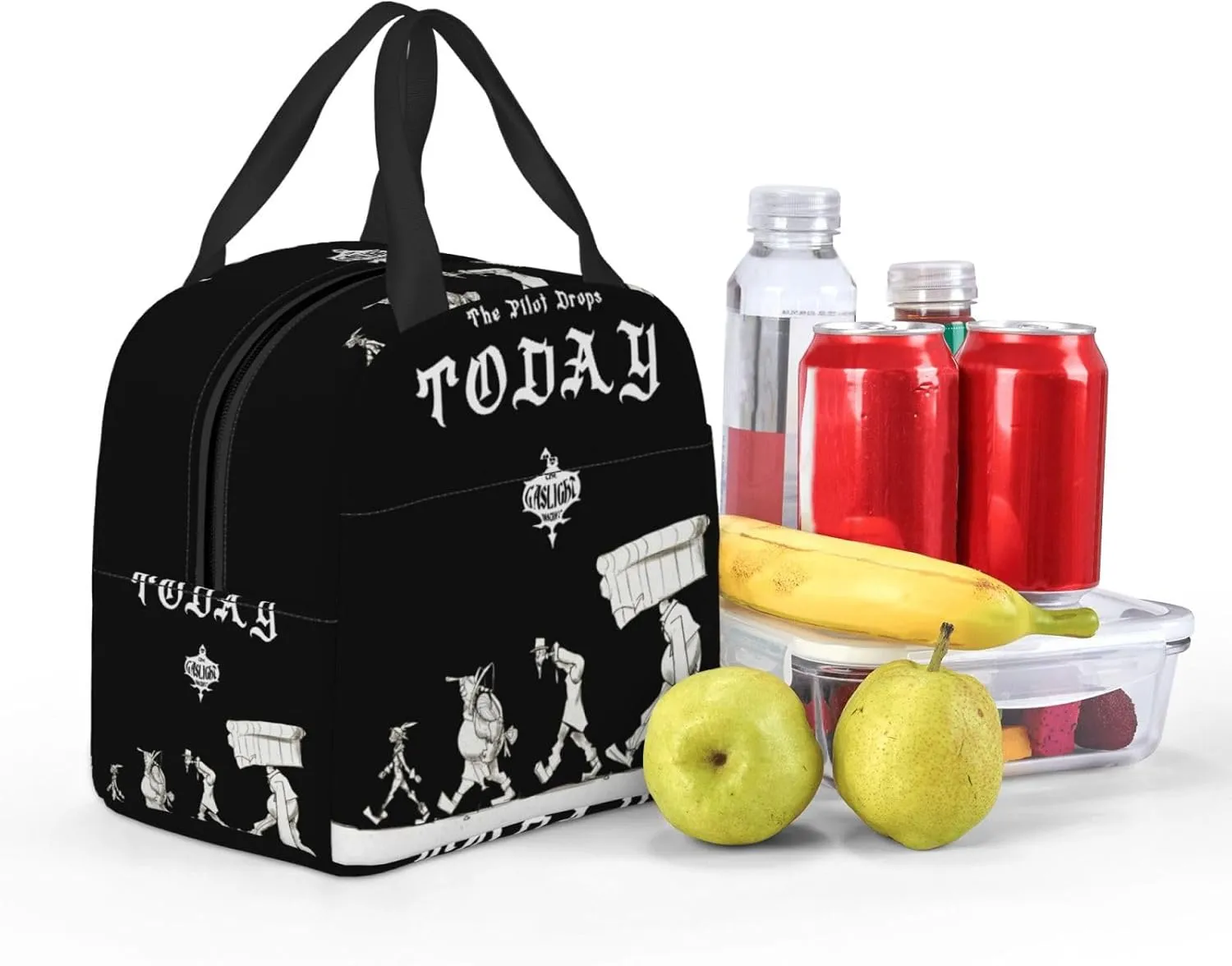 Gaslight District Lunch Box Portable Lnsulation Lunch Bag Tote Bag For Office Work Travel Picnic Unisex