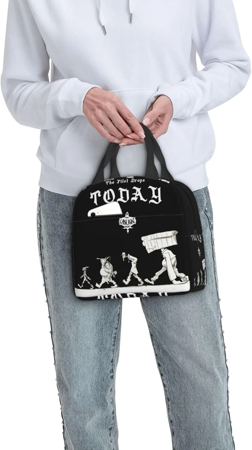 Gaslight District Lunch Box Portable Lnsulation Lunch Bag Tote Bag For Office Work Travel Picnic Unisex