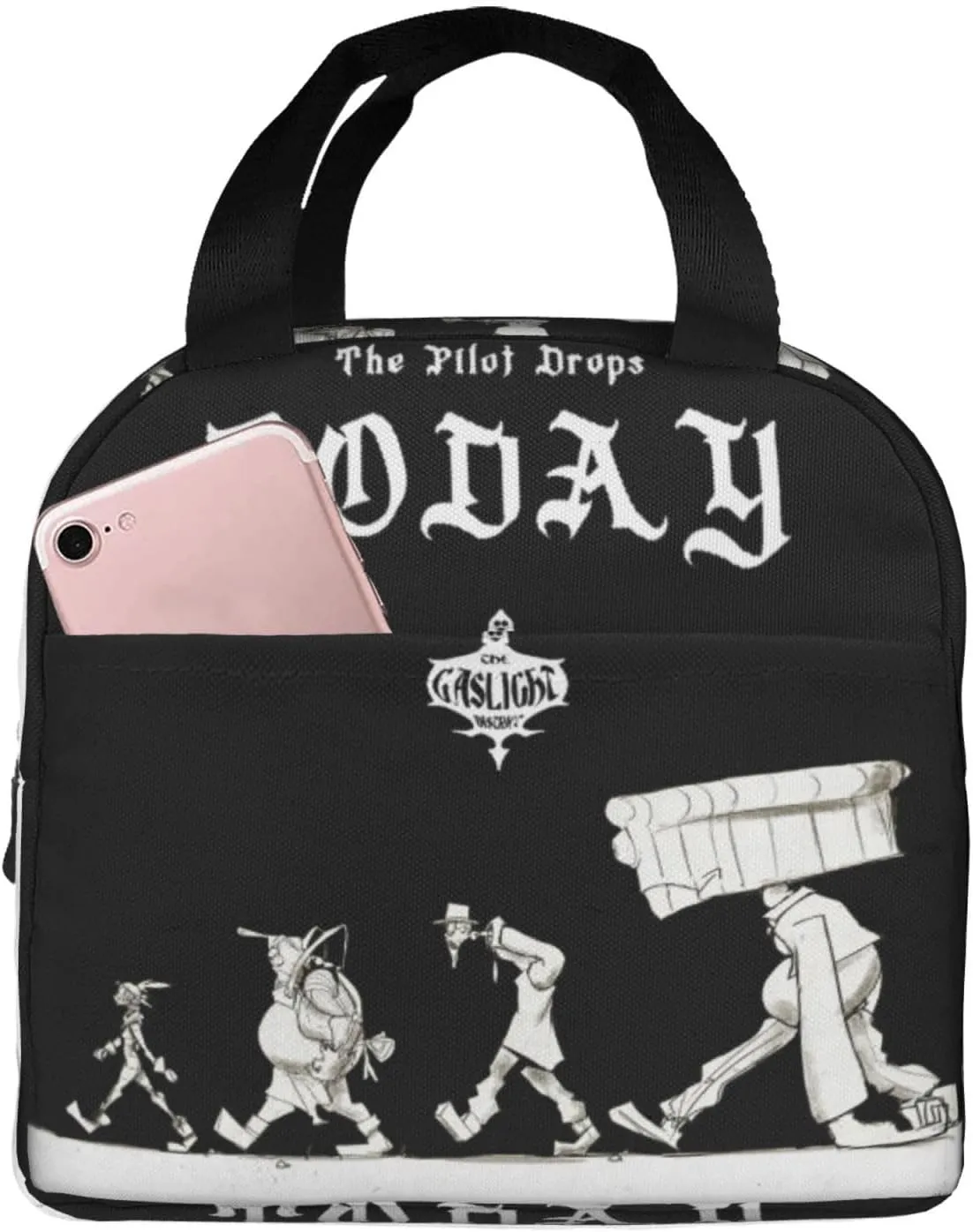 Gaslight District Lunch Box Portable Lnsulation Lunch Bag Tote Bag For Office Work Travel Picnic Unisex