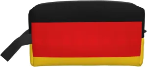 German Flag Print Travel Toiletry Organizer Bag, Cosmetic & Storage Pouch For Travel And Daily Use