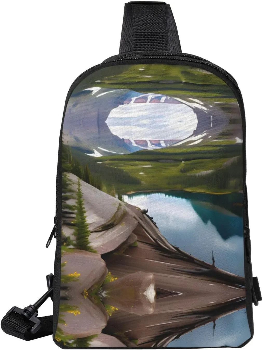 Glacier National Park Dual Pocket Chest Bag - Versatile Purse, Sling Purse - Ideal for Concerts, Sports, Travelling, & More