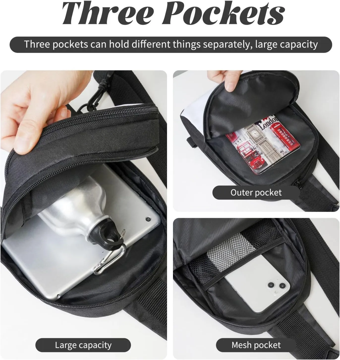Glacier National Park Dual Pocket Chest Bag - Versatile Purse, Sling Purse - Ideal for Concerts, Sports, Travelling, & More