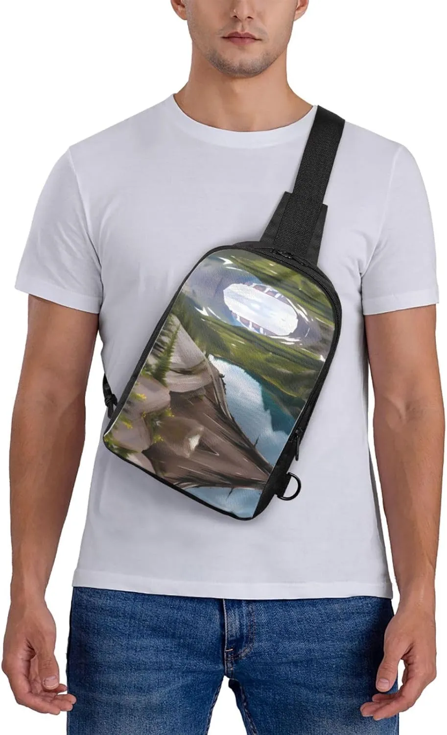 Glacier National Park Dual Pocket Chest Bag - Versatile Purse, Sling Purse - Ideal for Concerts, Sports, Travelling, & More