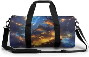 Gorgeous Sailing Battleships Printed Sports Gym Bag for Women Men Travel Duffel Bag Workout Weekender Bags