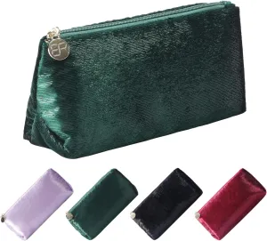 Green Makeup Organizer Bag for Purse，Cosmetic Travel Bag for Women, Make Up Pouch for Travelling