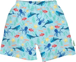 green sprouts i Play Boys' Trunks with Built-in Reusable Swim Diaper