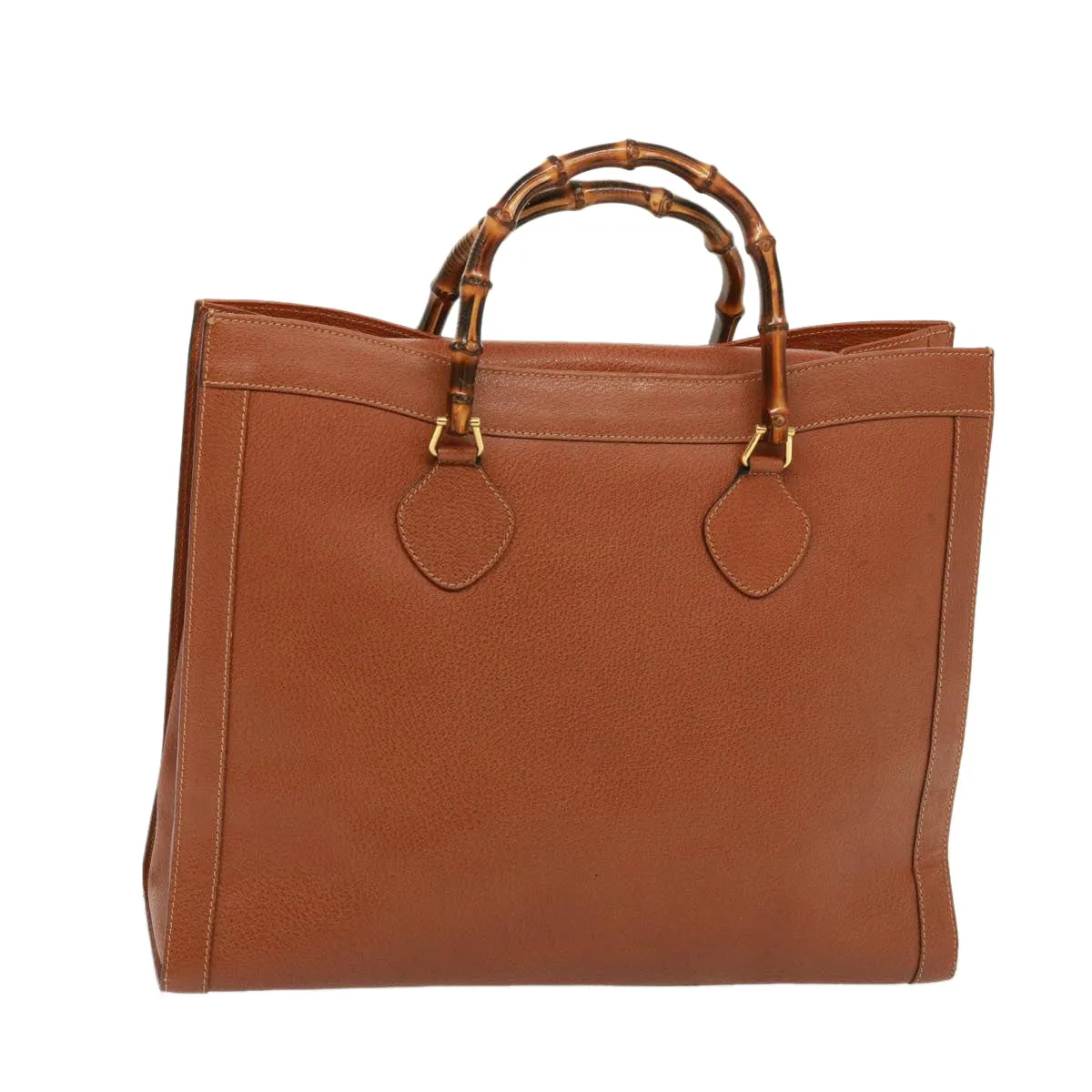 GUCCI Bamboo Tote Bag Leather Brown ep4452