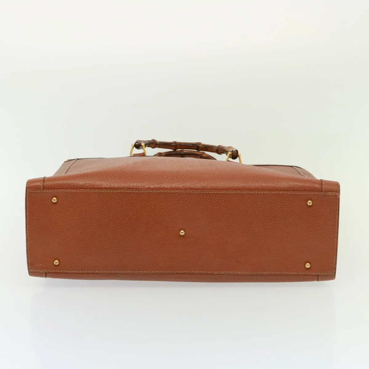 GUCCI Bamboo Tote Bag Leather Brown ep4452