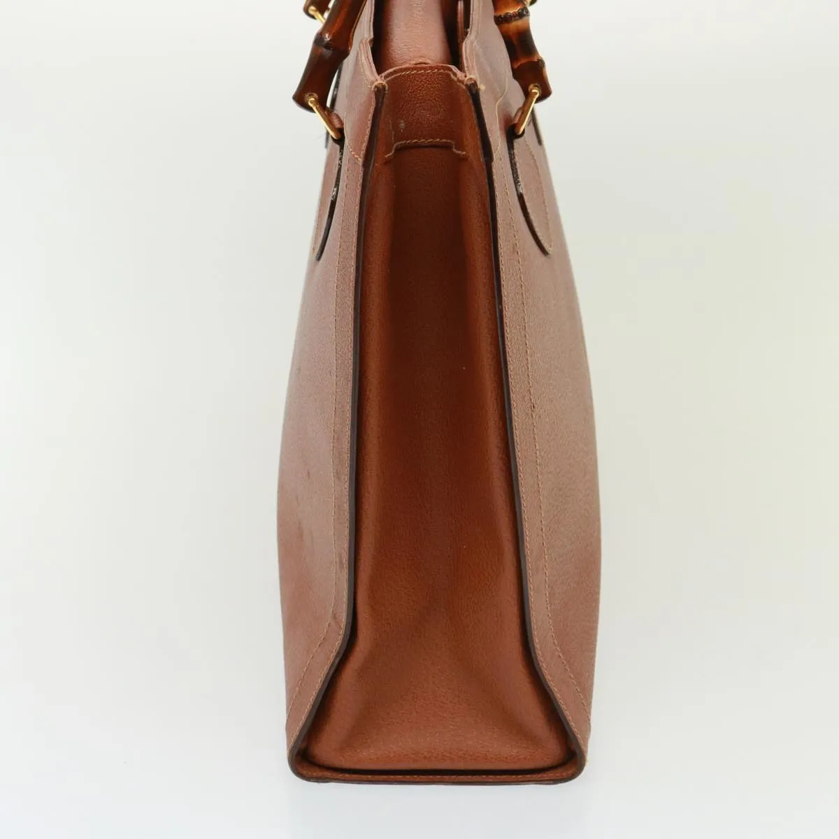 GUCCI Bamboo Tote Bag Leather Brown ep4452
