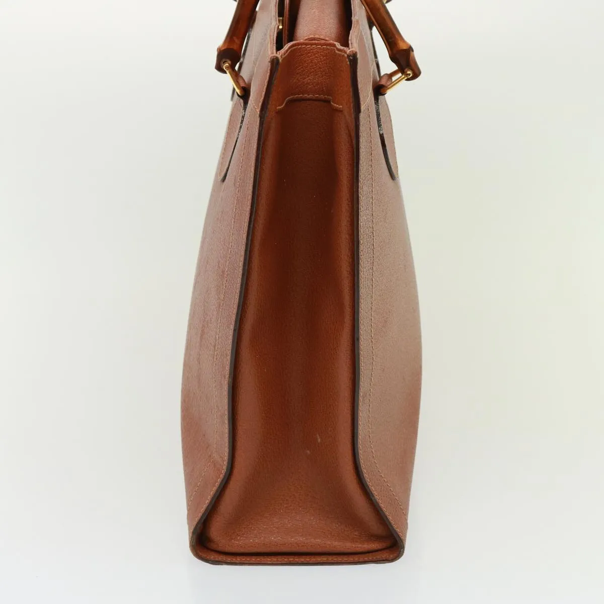 GUCCI Bamboo Tote Bag Leather Brown ep4452