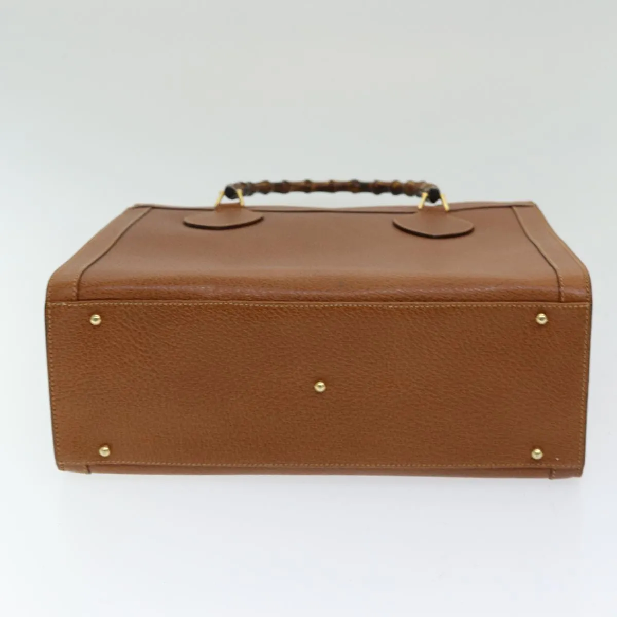 GUCCI Bamboo Tote Bag Leather Brown ep5152