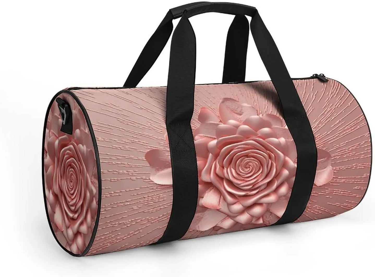 Gym Bag Rose Duffel Bag for Men Women Overnight Bag with Shoe Compartment Workout Bags