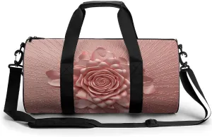 Gym Bag Rose Duffel Bag for Men Women Overnight Bag with Shoe Compartment Workout Bags
