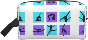 Gymnastics Game Print Travel Toiletry Organizer Bag, Cosmetic & Storage Pouch For Travel And Daily Use