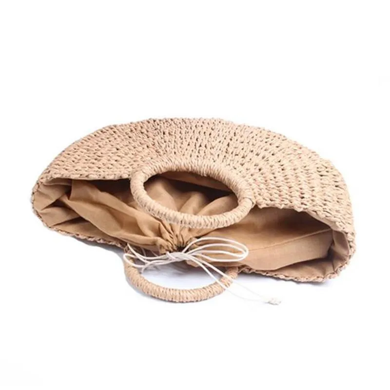 Hand Woven Straw Casual Tote