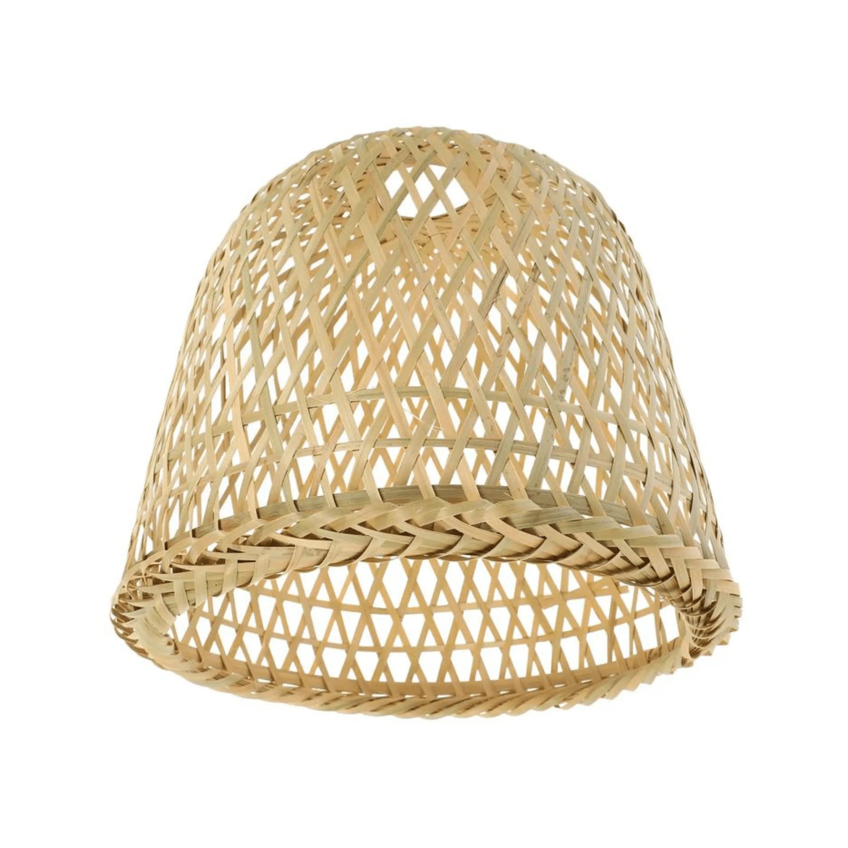 Handcrafted Zen Bamboo Woven Lamp Shade - Vintage Boho Lighting