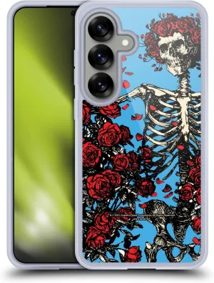 Head Case Designs Officially Licensed Grateful Dead Bertha Skull Roses Trends Soft Gel Case [Military Grade Protection] Compatible with Samsung Galaxy S25