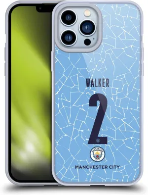 Head Case Designs Officially Licensed Manchester City Man City FC Kyle Walker 2020/21 Players Home Kit Group 2 Gel Case [Military Grade Protection] Compatible with Apple iPhone 13 Pro Max and MagSafe