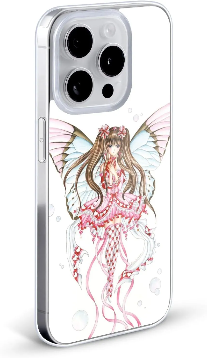 Head Case Designs Officially Licensed Nene Thomas Champagne Anime Pink Fairies Gel Case [Military Grade Protection] Compatible with Apple iPhone 15 Pro Max