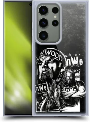 Head Case Designs Officially Licensed WWE Fathead Superstar NWO Gel Case [Military Grade Protection] Compatible with Samsung Galaxy S23 Ultra 5G