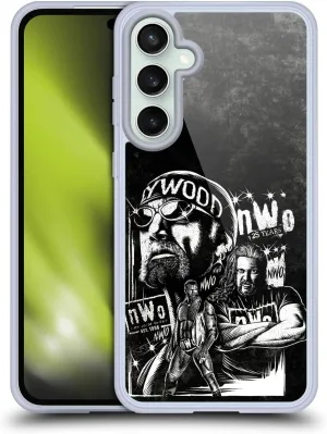 Head Case Designs Officially Licensed WWE Fathead Superstar NWO Soft Gel Case [Military Grade Protection] Compatible with Samsung Galaxy S23 FE 5G