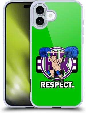 Head Case Designs Officially Licensed WWE John Cenation Respect 2017/18 Superstars 4 Gel Case [Military Grade Protection] Compatible with Apple iPhone 16 Plus and Compatible with MagSafe