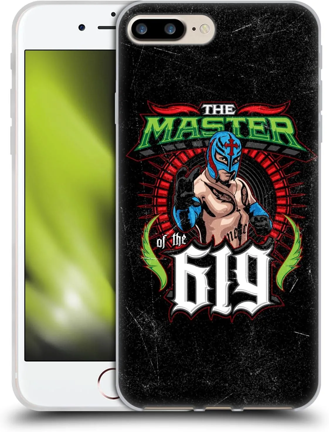 Head Case Designs Officially Licensed WWE The Master of 619 Rey Mysterio Soft Gel Case [Military Grade Protection] Compatible with Apple iPhone 7 Plus/iPhone 8 Plus